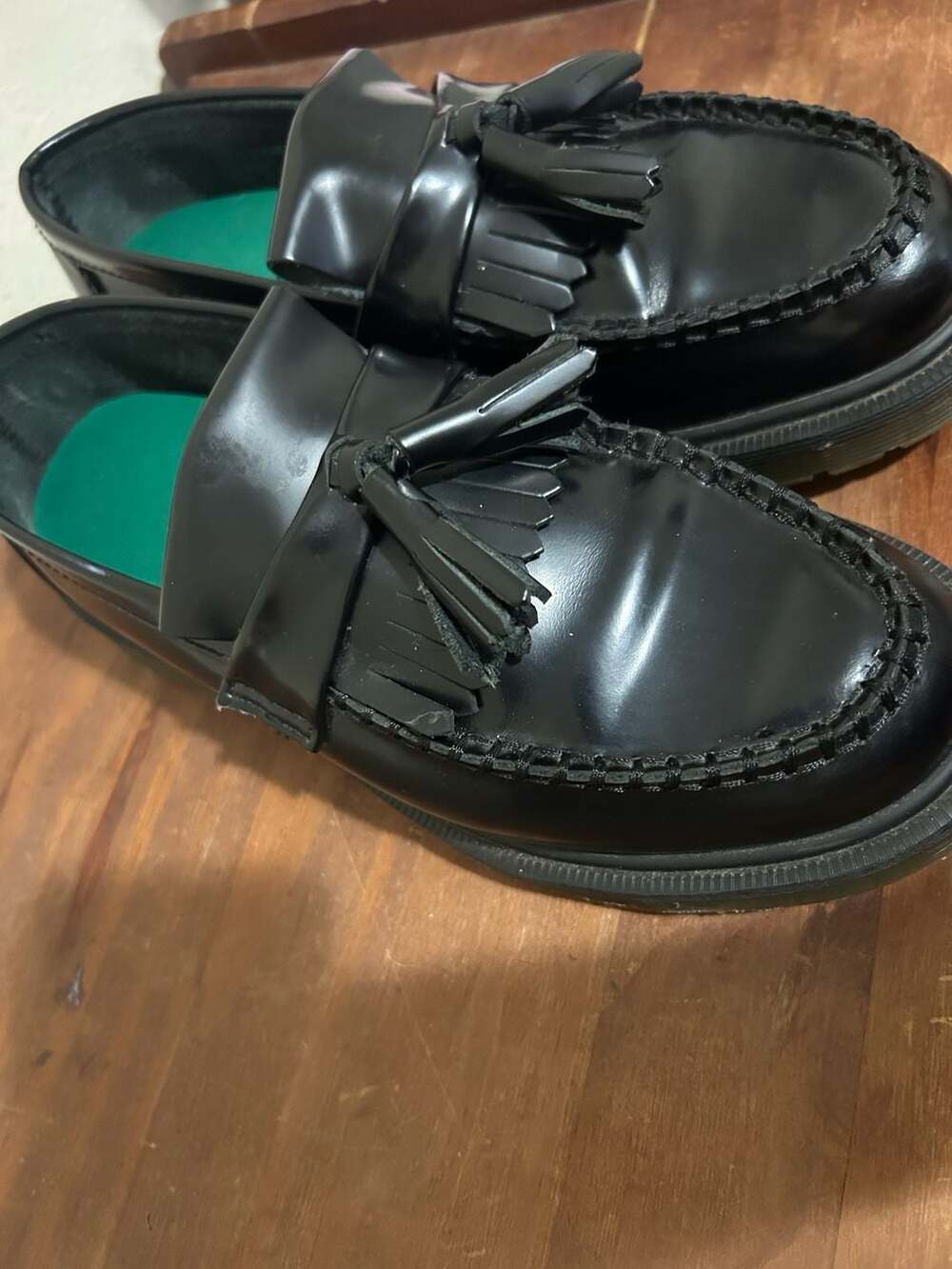 Dr. Martens Adrian Black Smooth Tassel Loafers Size 7 Men’s - Picture 4 of 10